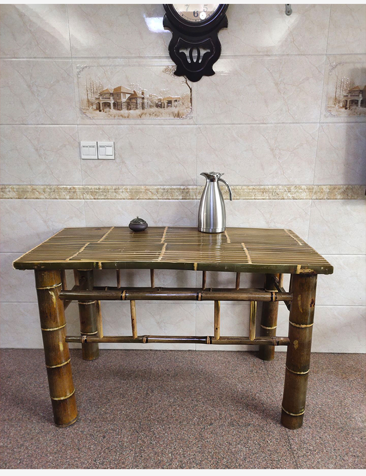 煕沐瞳手工竹椅竹桌子茶桌茶台茶几家用阳台休闲桌椅组合靠背椅可定制