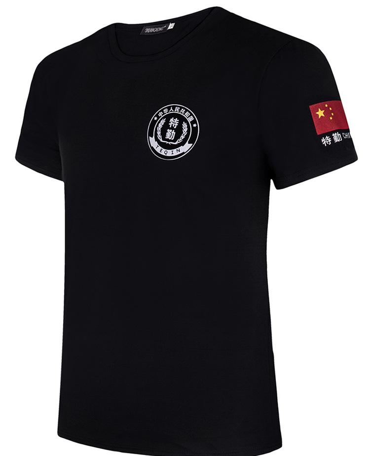 gp保安t恤纯棉短袖夏装作训服安保工作服套装男t恤衫女夏季保安制服