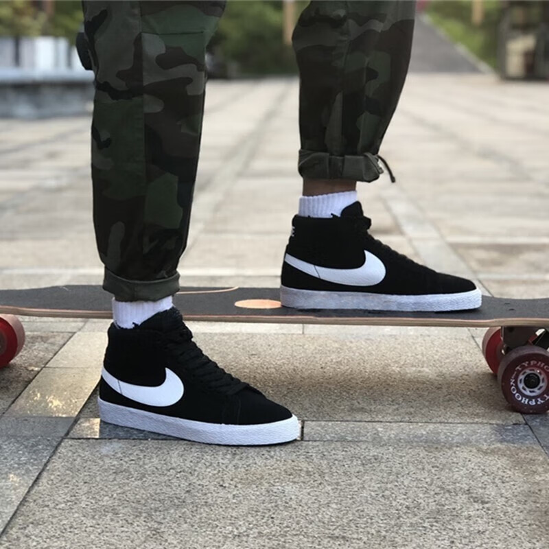 耐克(nike)男鞋女鞋板鞋秋季款运动鞋sb滑板鞋blzaer开拓者高帮情侣