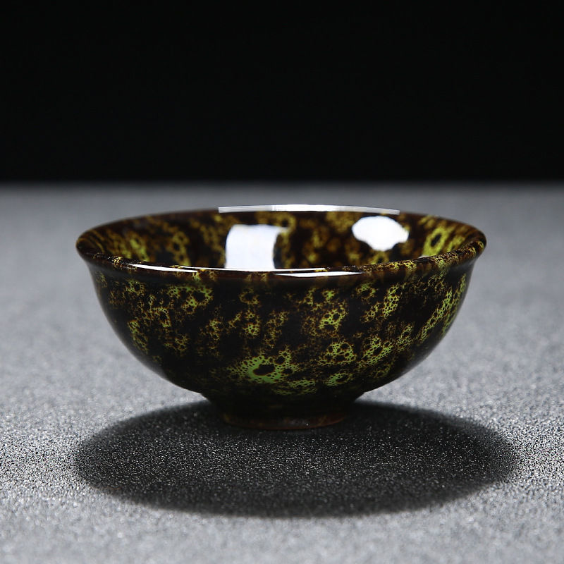 蒂喜梦 酒盏 德化陶瓷窑变茶杯钧窑建盏杯品茗杯主人杯茶盏单杯大号