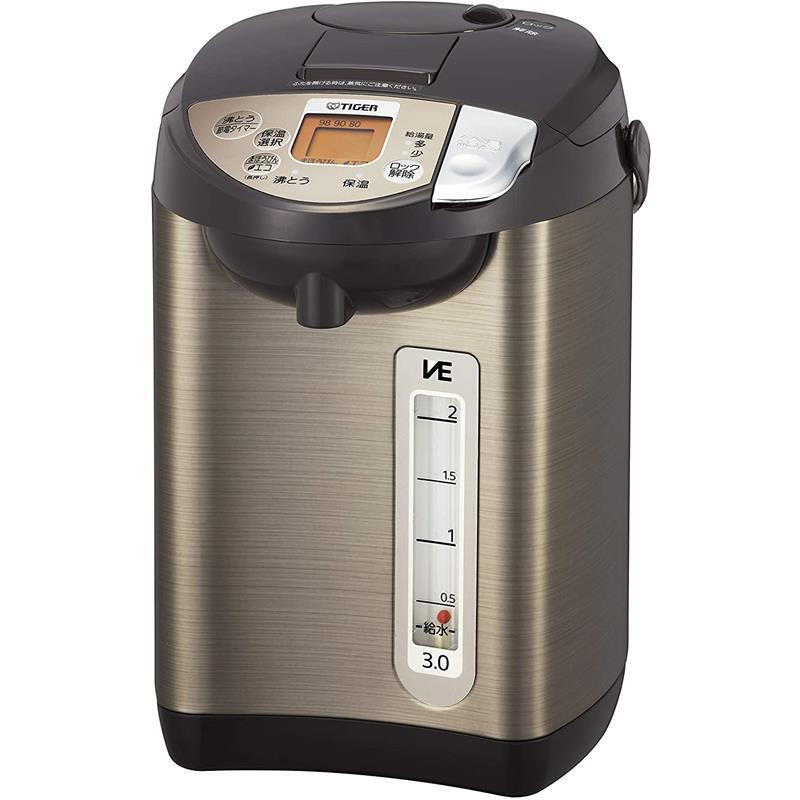 tiger 虎牌 电热水壶 无蒸汽 多功能热水壶 黑色pim-g300k【需变压器