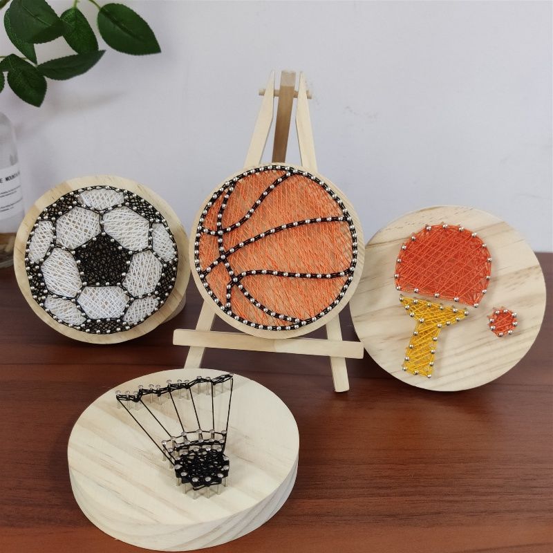 简单钉子绕线画幼教儿童学生亲子手工创意diy作业材料包打发时间