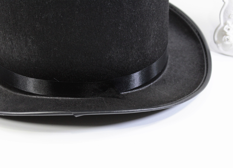 黑色礼帽魔术师帽子20高林肯帽加大爵士帽高礼帽平顶帽法国高帽春秋