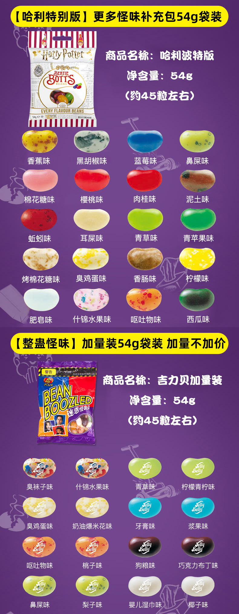 哈利波特怪味豆吉力贝整蛊恶搞迷惑魔法大转盘食玩糖果愚人节零食正常