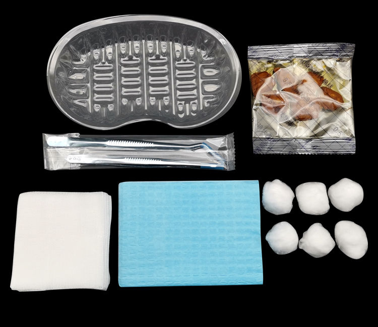 换药包一次性无菌伤口消毒护理带碘伏镊子清创换药盒 1盒换药包【图片