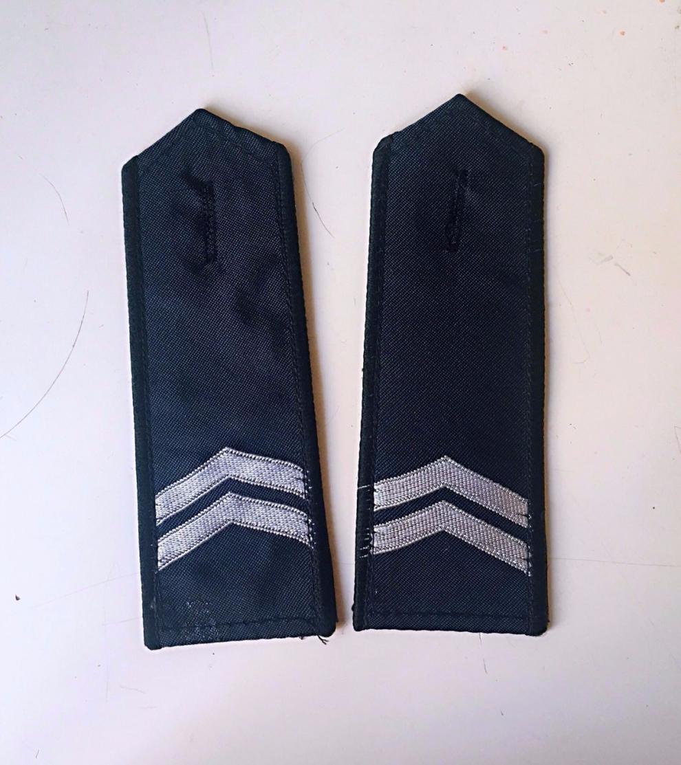 保安服配饰领带肩章夹标贴胸花胸号软套硬牌系列全白麦穗硬肩牌