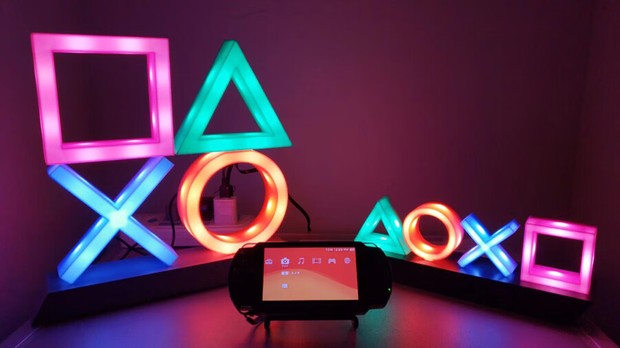 playstation周边索尼ps4信仰图标灯音乐节奏灯游戏氛围呼吸小夜灯白色