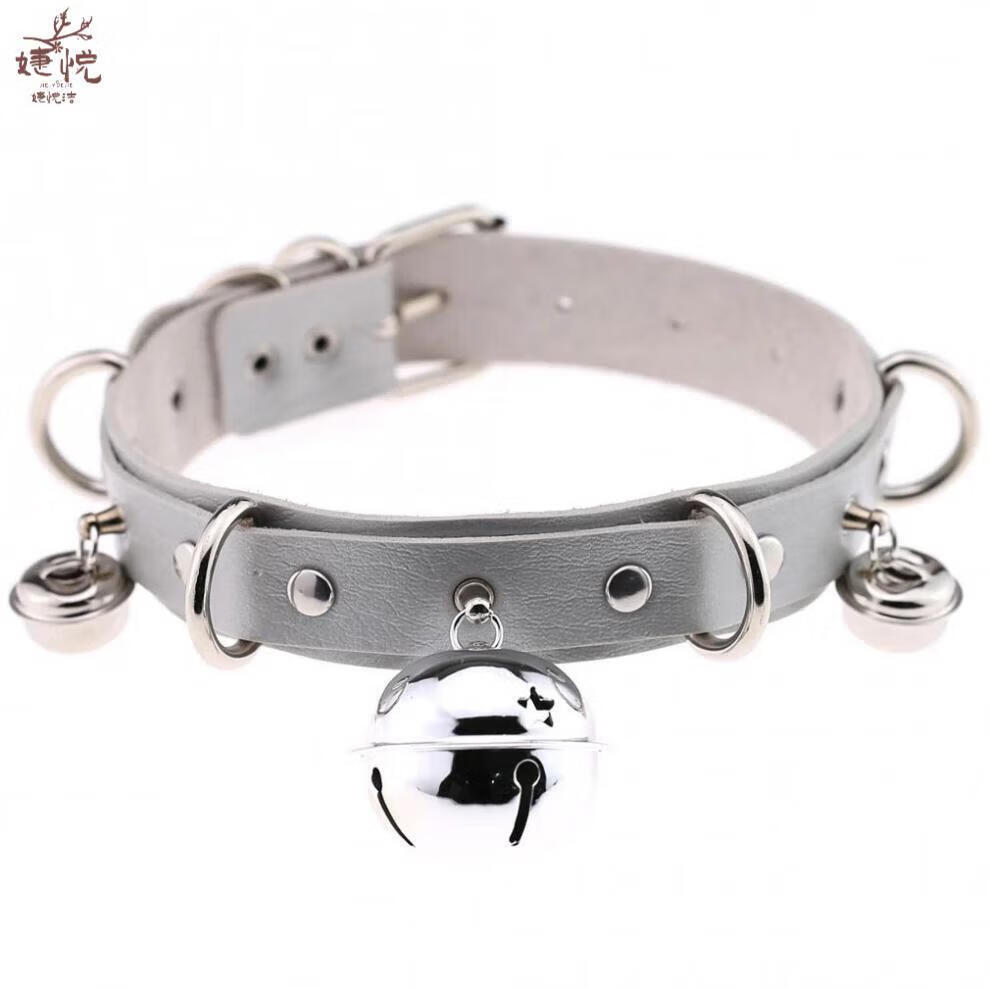 思房 手摇响声大狗链圣诞情趣铃铛挂脖子女装带铃铛项圈男m女仆项链萌