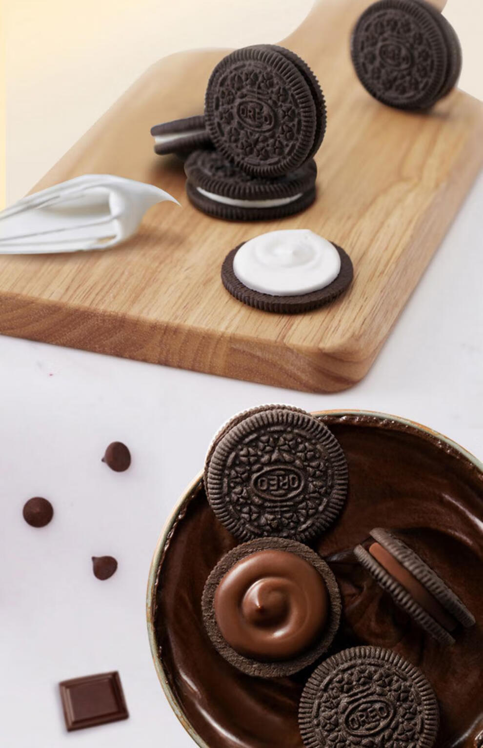 奥i利奥夹心饼干巧克力轻巧脆柠檬芝士 草莓酸奶味95g休闲小零食 奥i