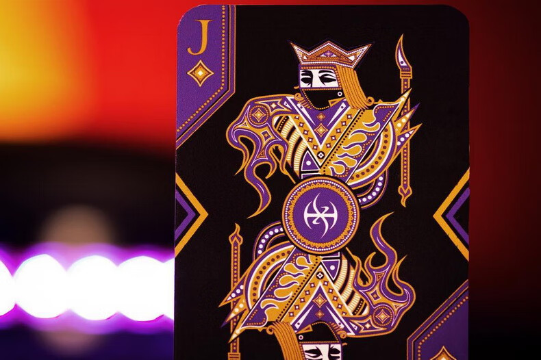 烫金进口收藏创意花切扑克牌lordz紫色黑暗领主devoxcm