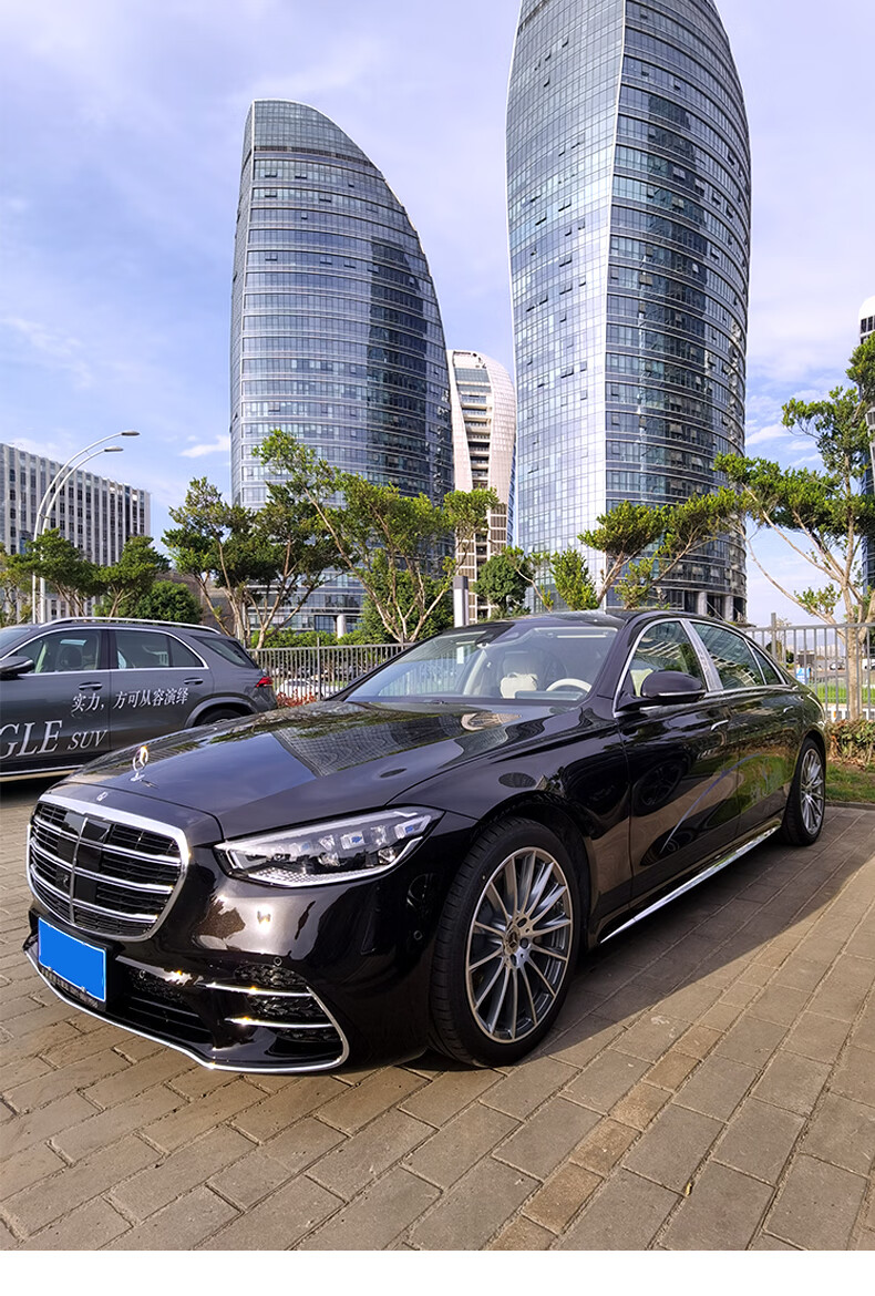 奔驰s级改迈巴赫w222 w223 s320l s350l中柱饰条b柱亮条贴maybach 21