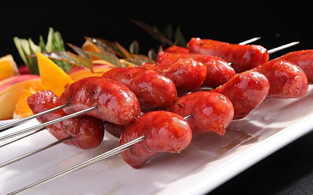 红坊香仔肠 500g 30根 香肠烧烤香肠肉肠热狗烤肠烧烤西安红坊香仔肠