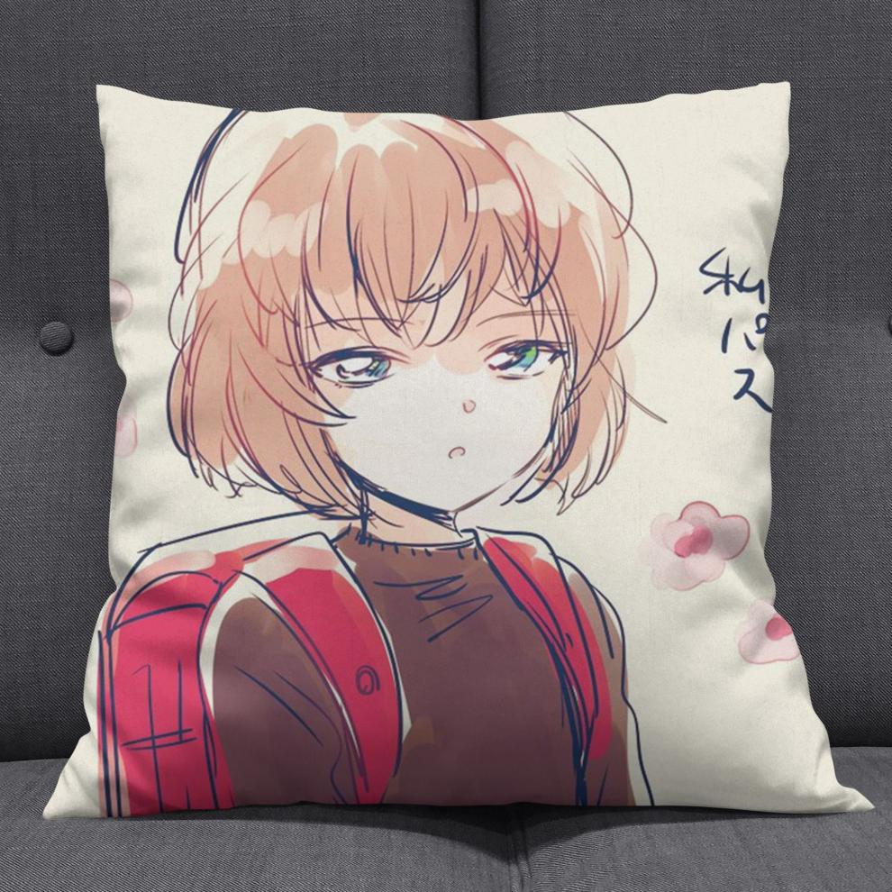 名侦探柯南动漫周边抱枕靠垫枕灰原哀柯南周边经典双面图个性抱枕 kn