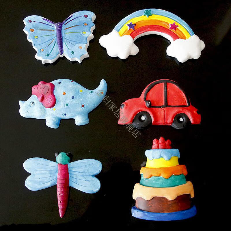 金归石膏娃娃儿童手工diy涂鸦幼儿园创意石膏涂色画模具白胚陶瓷绘画