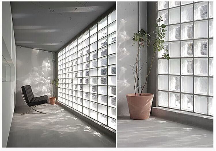 灿享建工实心玻璃砖隔断墙方形玄关透明彩色磨砂卫生间超白水晶砖块