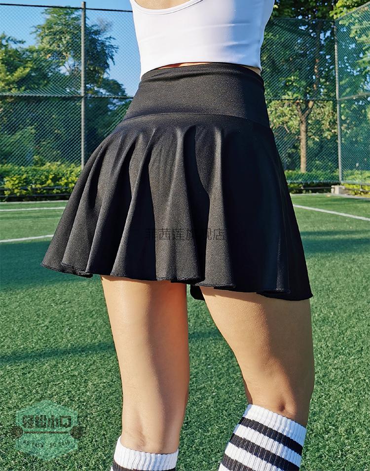 日韩运动裙裤假两件防走光假两件高腰运动短裙裤跑步网球排球羽毛球