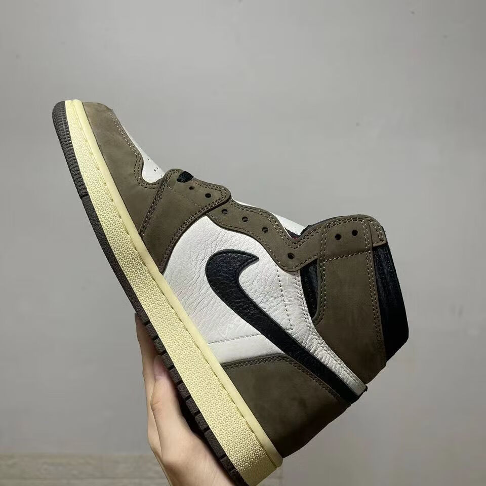 倒钩aj1 深棕倒钩高帮板鞋 ts鬼脸男女同款休闲百搭运动篮球鞋聨名