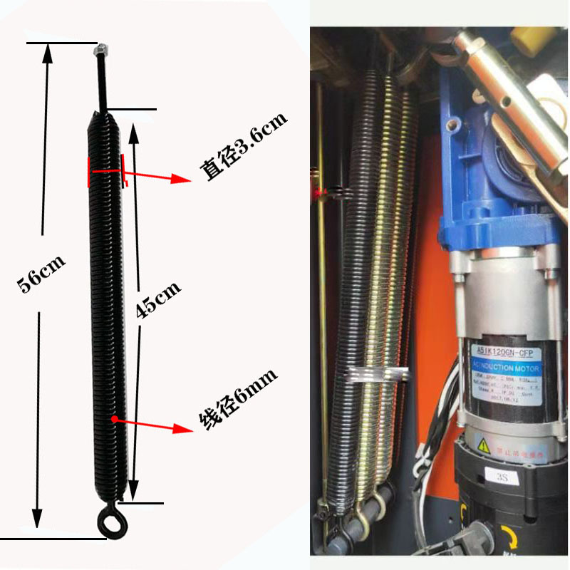 弹簧拉簧适用百胜306道闸弹簧广告道闸弹簧百叶闸机弹簧广告闸道闸拉