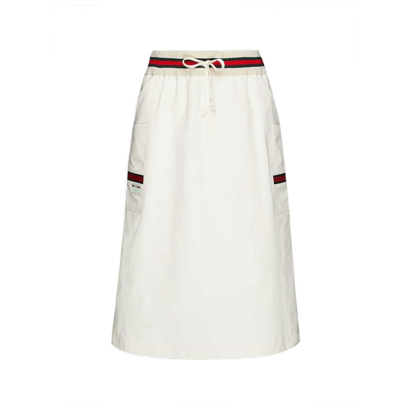 【精品】gucci/古驰 女士半身裙【 现货】 白色 s码【图片 价格 品牌