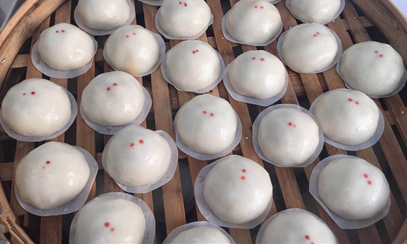 糯米圆子糕团子崇明特产豆沙黑芝麻枣泥寿桃萝卜丝汤圆咸蛋黄 5个芝麻