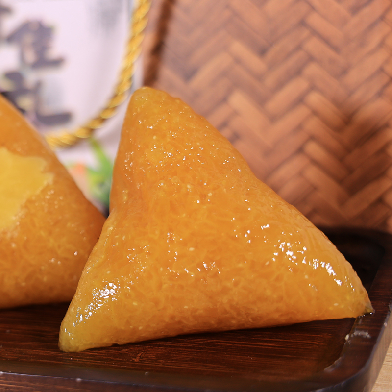 广东惠州产客家高潭灰水粽甜粽豆沙手工碱水粽子糯米粽礼盒8个原味