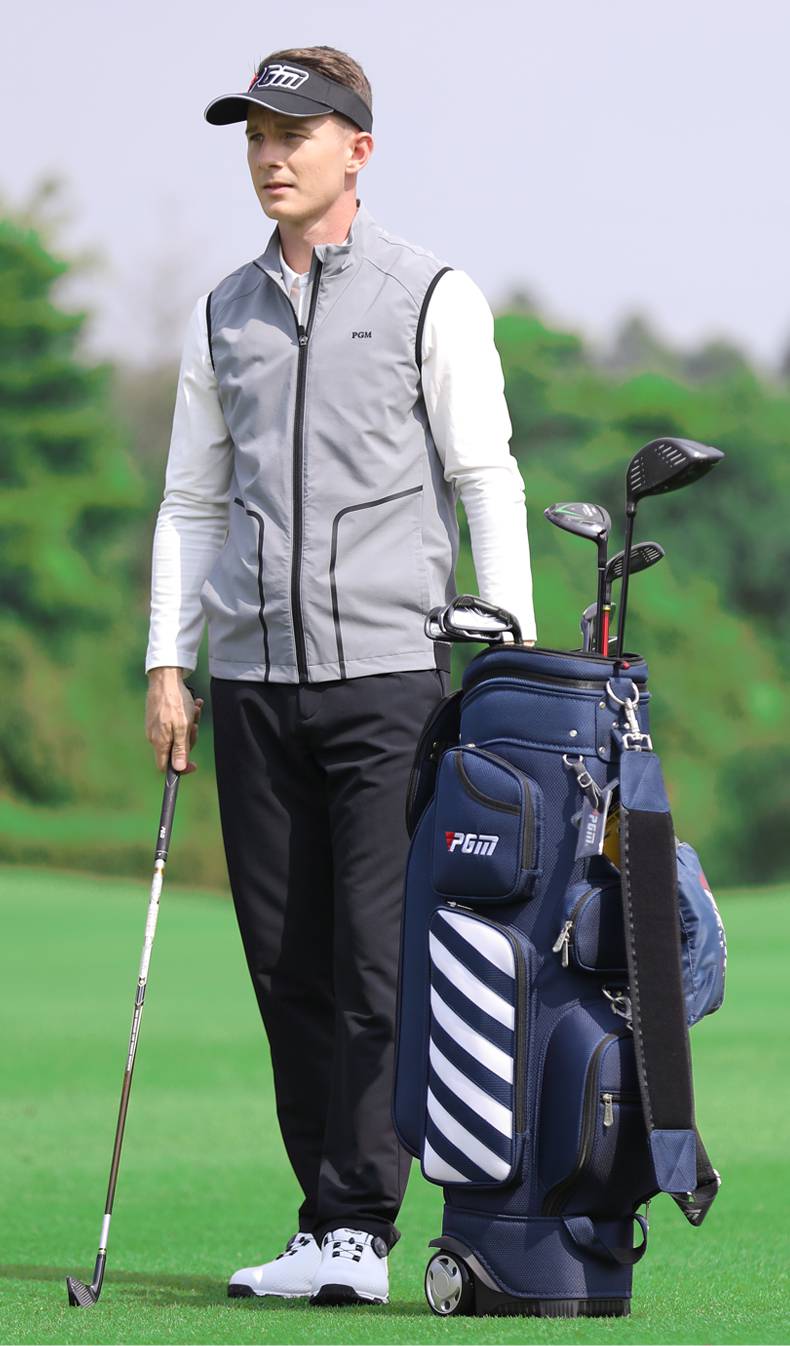 高尔夫马甲背心男男士防风背心golf衣服春夏季服装yf363至白色m