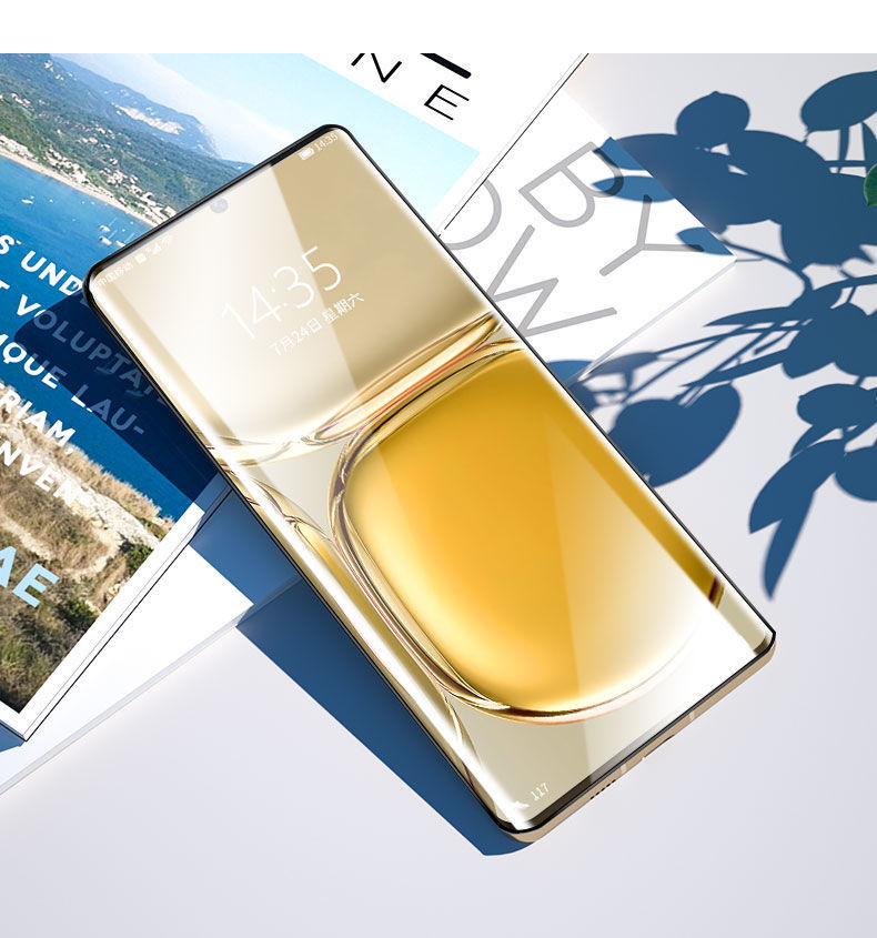 同福茂 华为p50pro钢化膜p50pro 曲面全屏覆盖防摔高清微晶膜全胶无白