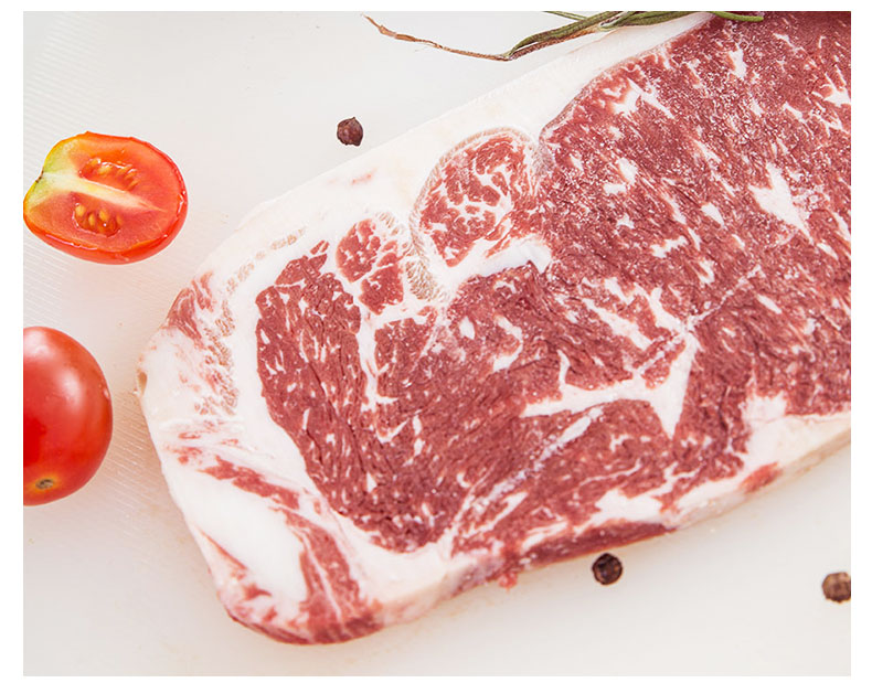 橙伯乐和牛m3西冷雪花原切牛排单片牛扒生鲜牛肉250g