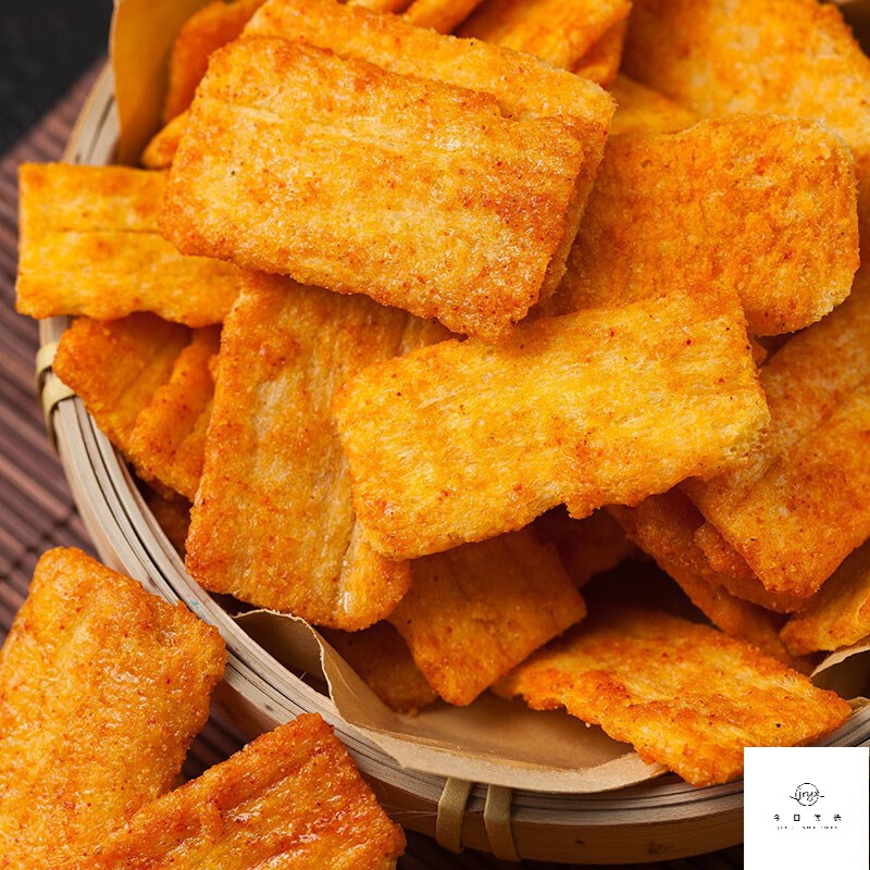 炳兴锅巴斗嘴食间米蒂脆锅巴甜辣烧烤味零食湖北襄阳特产小吃4包甜辣