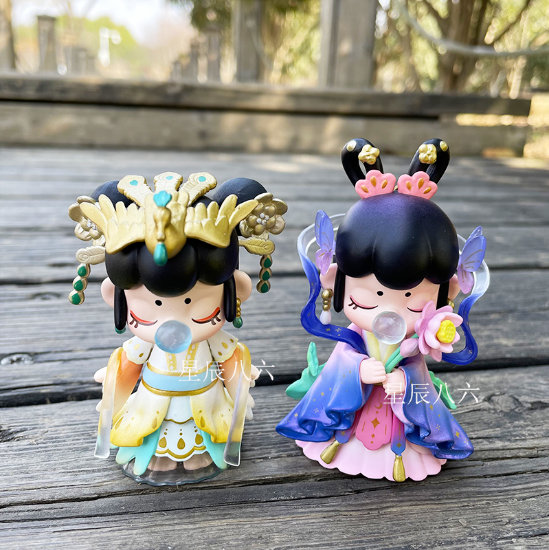 万代(bandai)高品质祖国版夏至小贵妇嫦娥盲盒隐藏款春生夏长下午茶