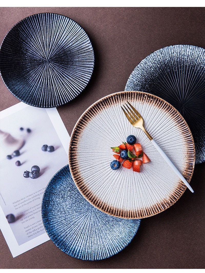 牛排餐盘家用陶瓷西餐盘意面盘日式餐具盘子碟子菜盘创意酒店商用 6寸