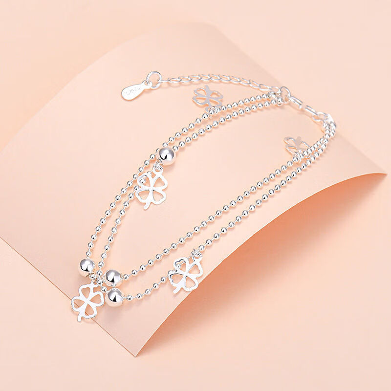 仁尼刻字高颜值新925银色超仙星星铃铛手链ins不掉色饰品闺蜜生日礼物