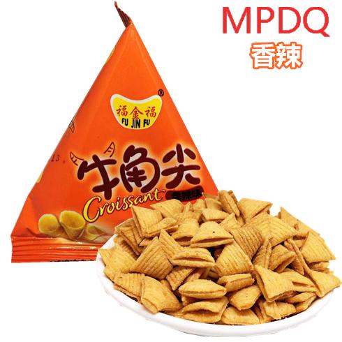 牛角尖尖角脆小吃妙脆角虎牙狼牙三角休闲小零食整箱7斤装烧烤味