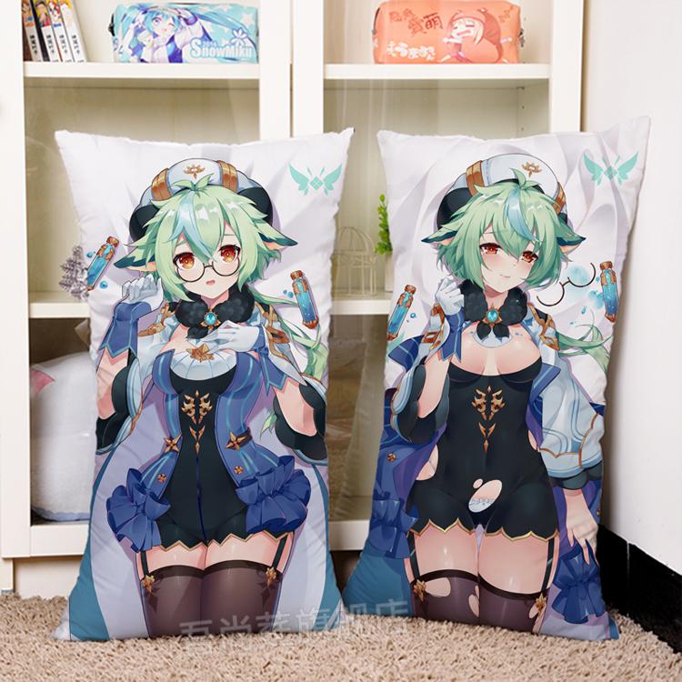 新款原神动漫定制睡觉抱枕床上长枕靠垫二次元周边情人节生日送男友