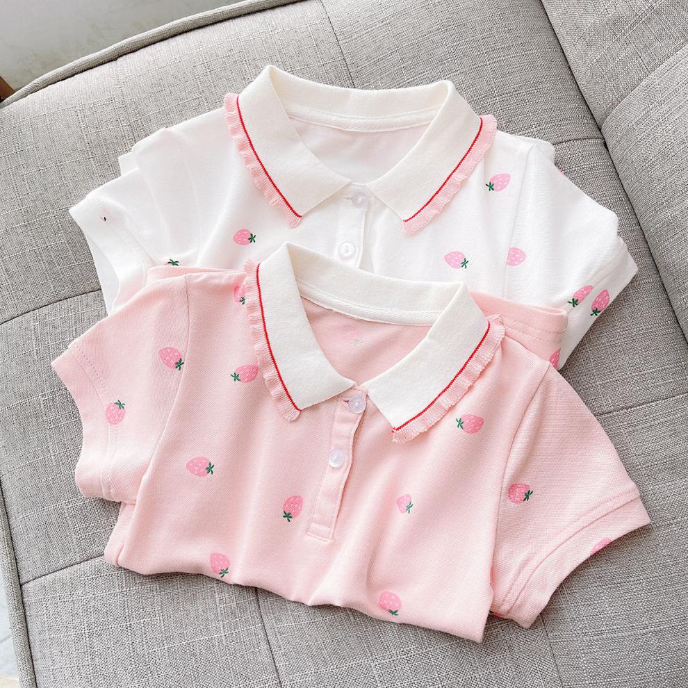 女童短袖t恤棉2022夏季新款半袖衣服小清新衫打底衫中大童薄款314岁