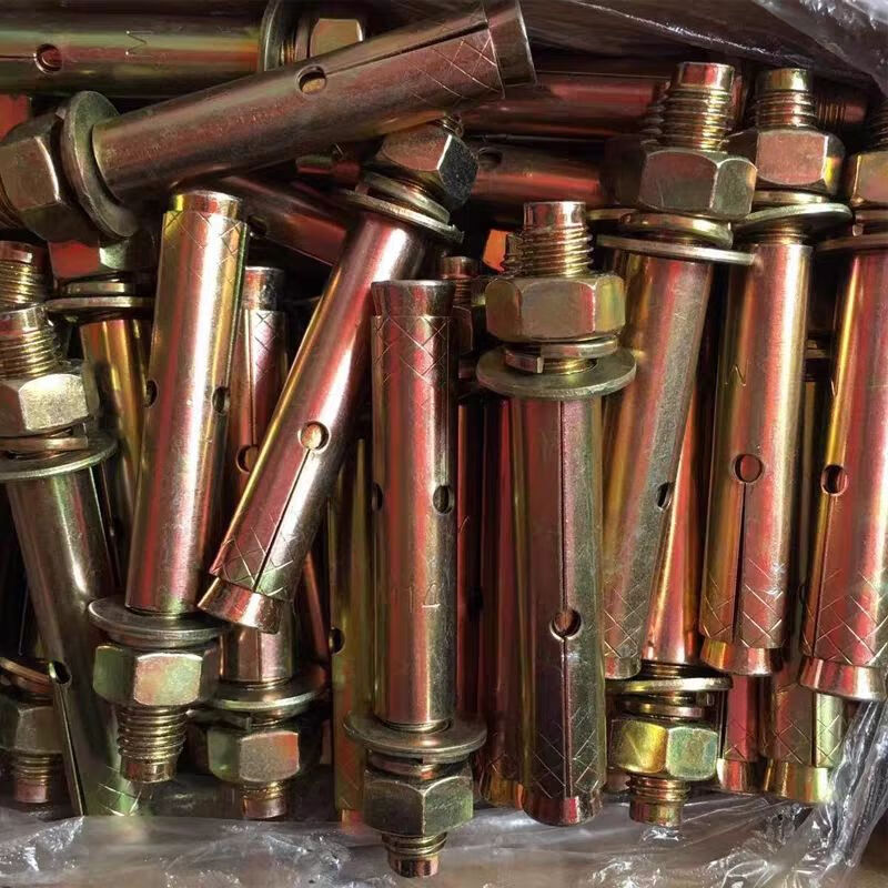 膨胀螺丝螺丝镀锌铁膨胀螺栓8厘拉爆m6m8m10m12小头膨胀 m8*70(70个)