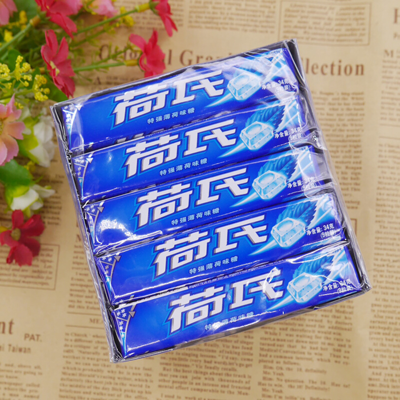 荷氏薄荷糖午夜风暴维生素c水果糖清凉糖整盒批发润喉糖休闲食品硬糖