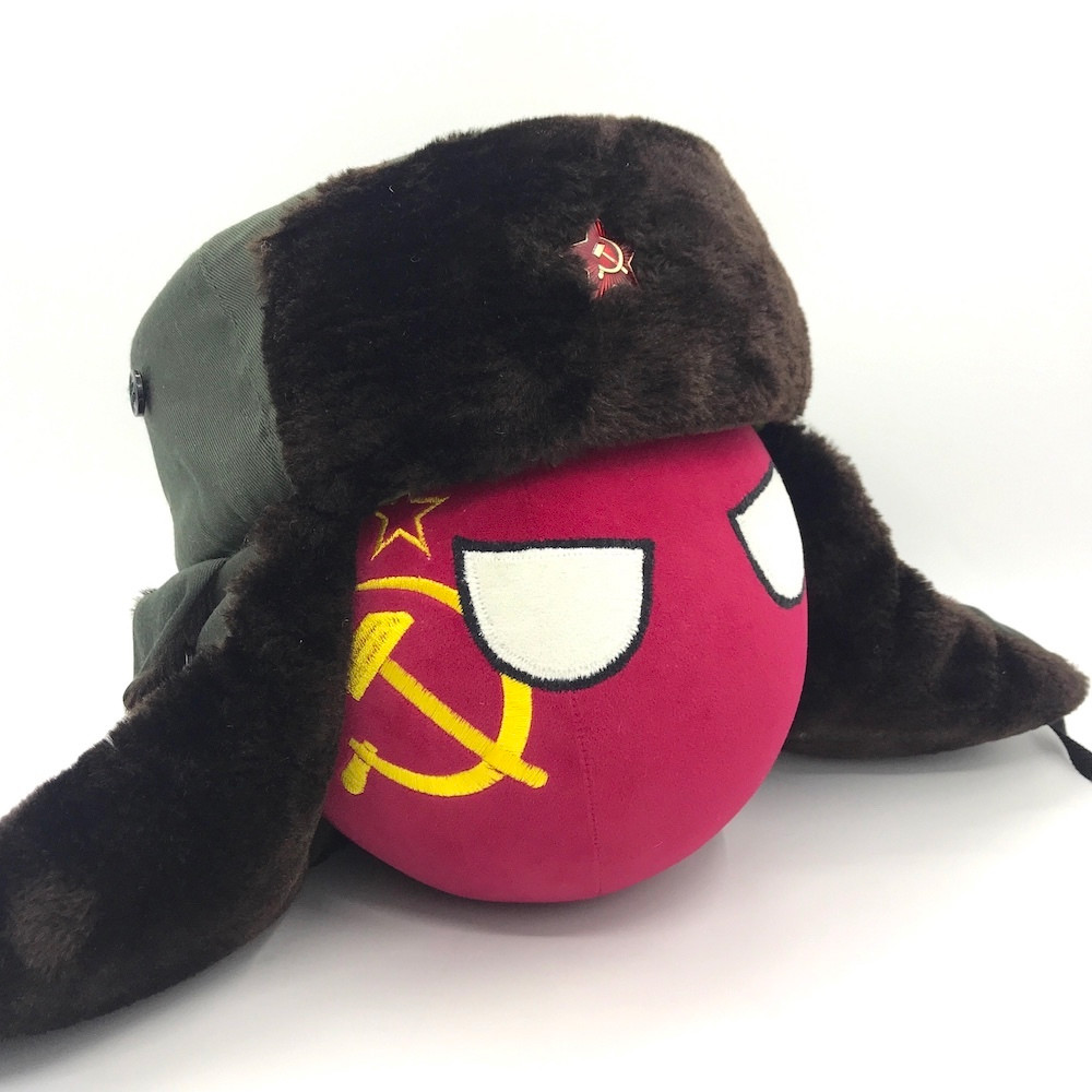 迷铭乐苏联球卫战争版配升级版政委帽波兰球家球漫画抱生日礼物笑脸