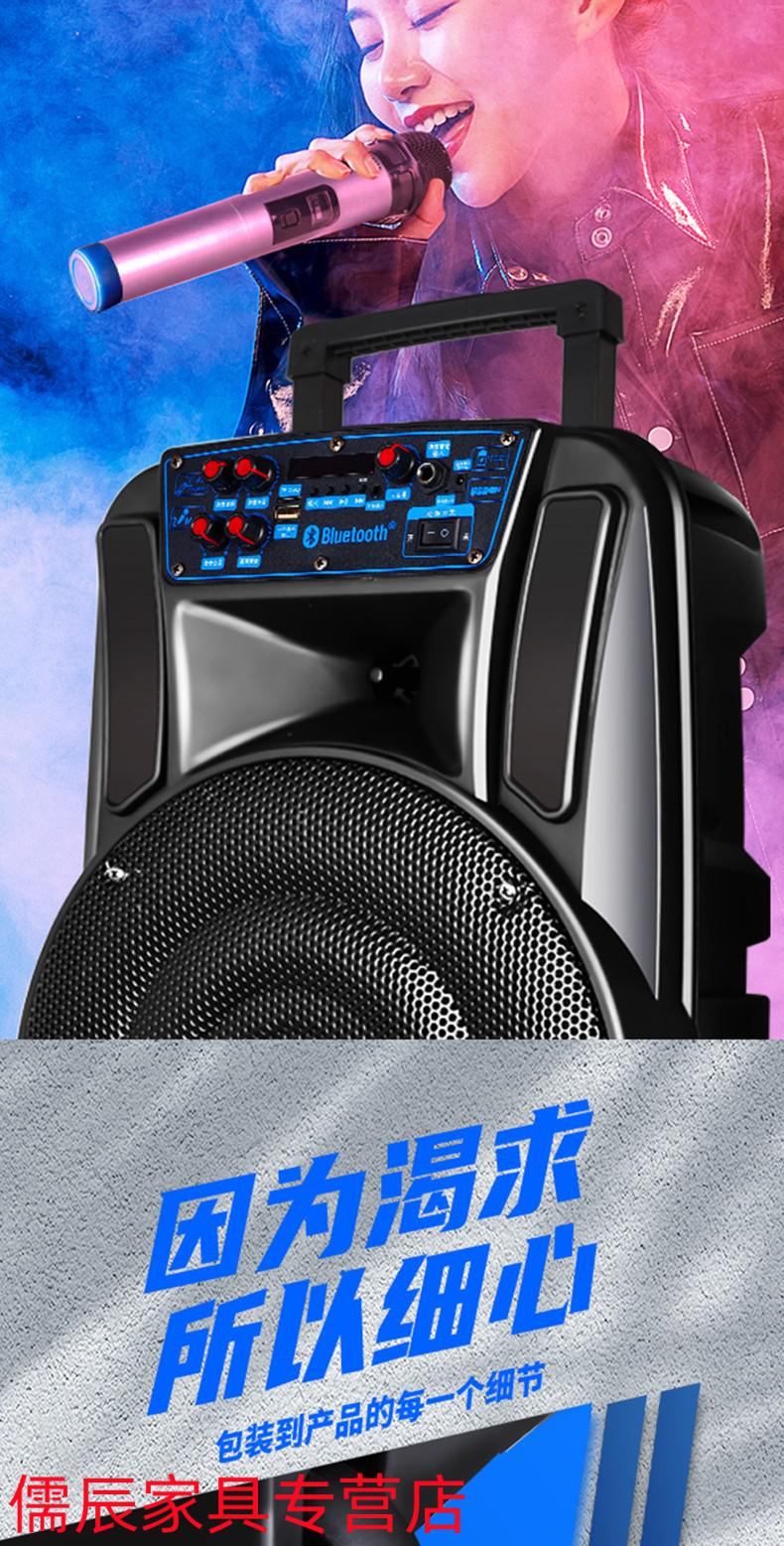 索尼(sony) 广场舞音响户外音箱k歌演出手提便携移动拉杆蓝牙大功率重