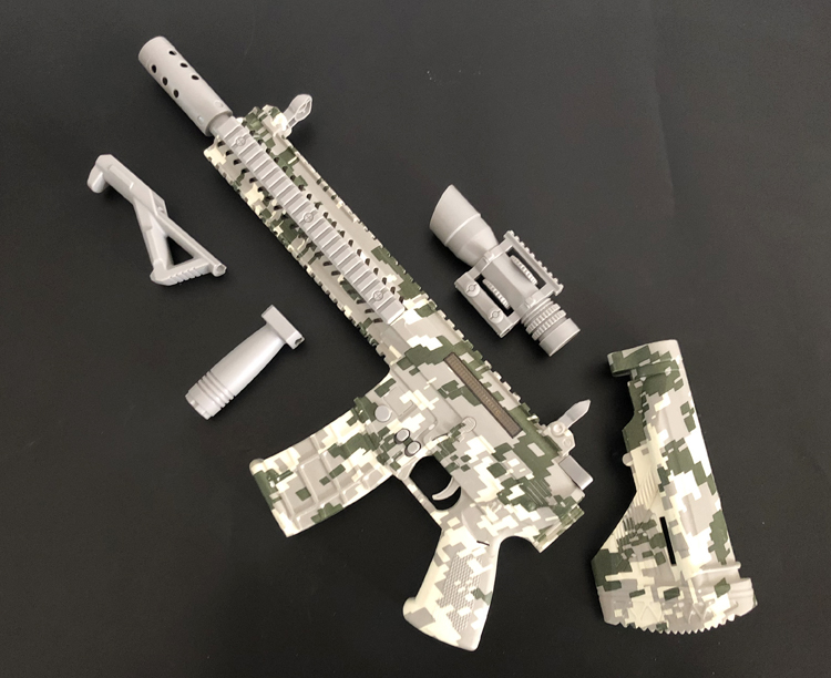 儿童电动玩具枪特战队迷彩m416声光枪冲锋机关枪 fh-356 野战迷彩