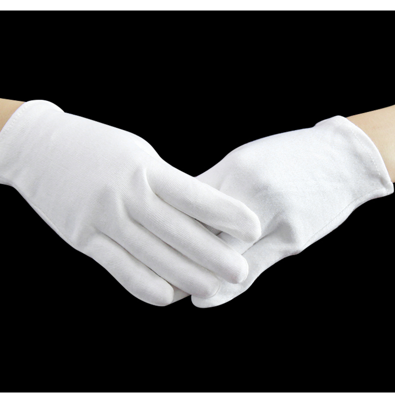 作业手套劳保耐磨加厚工作白手套礼仪文玩盘珠棉薄款手套大包装经济薄