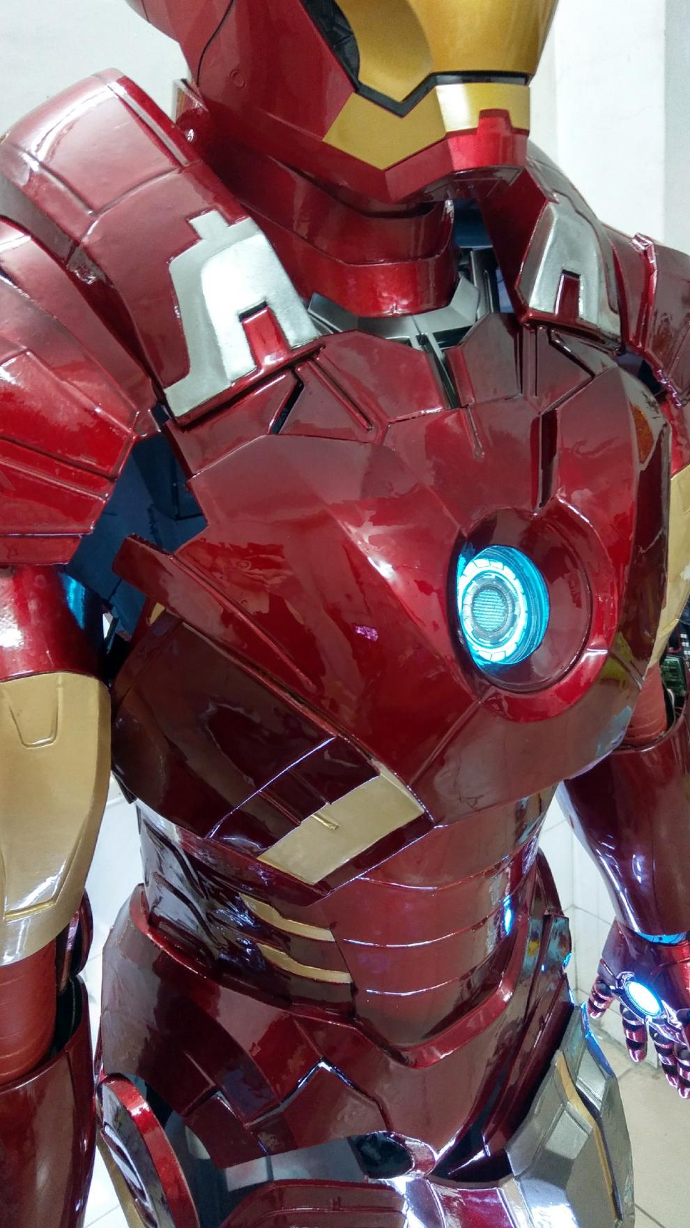 漫威定制儿童小孩版1/1马克mk7钢铁侠战甲盔甲可穿戴全身真人贾维斯