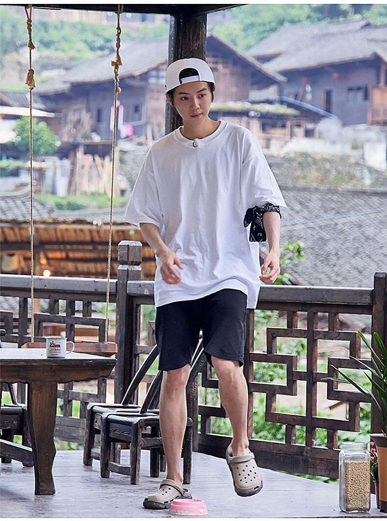 同款洞洞鞋男潮鹿晗防滑厚底软底沙滩鞋拖鞋凉鞋外穿夏色40标准码