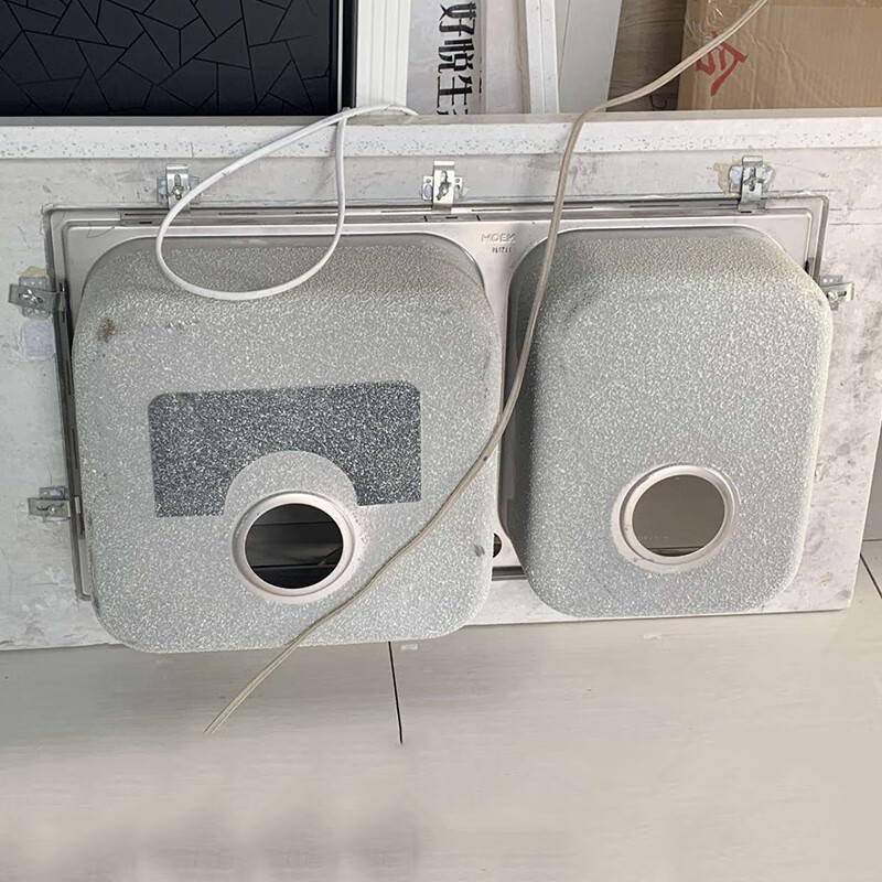 石材台下盆免打孔固定扣水槽洗脸盆防掉落扣件陶瓷盆防掉落挂钩不锈钢