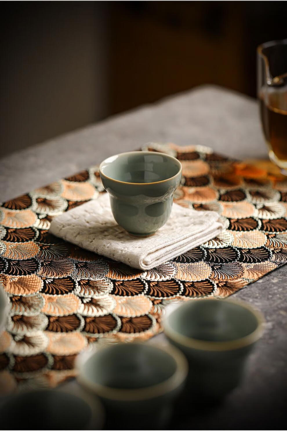 单杯主人品茗杯单个茶碗复古陶瓷功夫喝茶杯子 越窑葫芦茶杯【图片