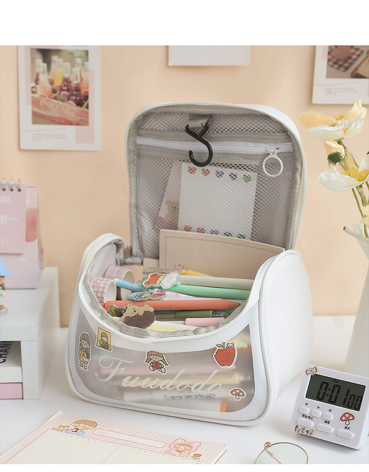 聚乾坤透明大容量铅笔袋2022新款流行高中学生ins日系