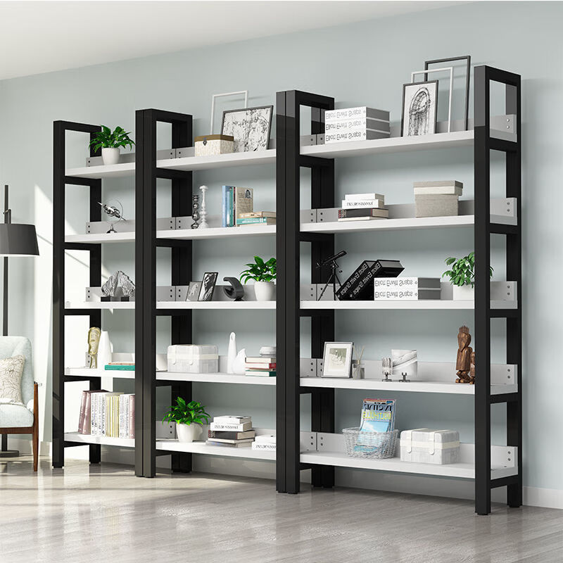 欧兰缔货架展示架家用多层置物架超市陈列架钢木书架仓库多功能储物架