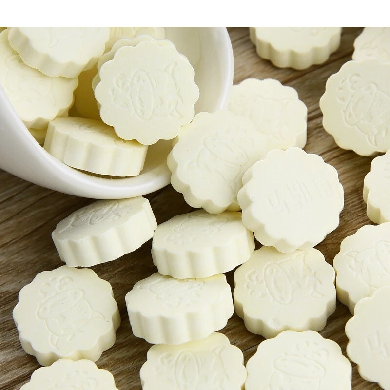 西藏牦牛奶贝高原特产儿童干吃高钙奶片营养健康美味400g草莓味约155