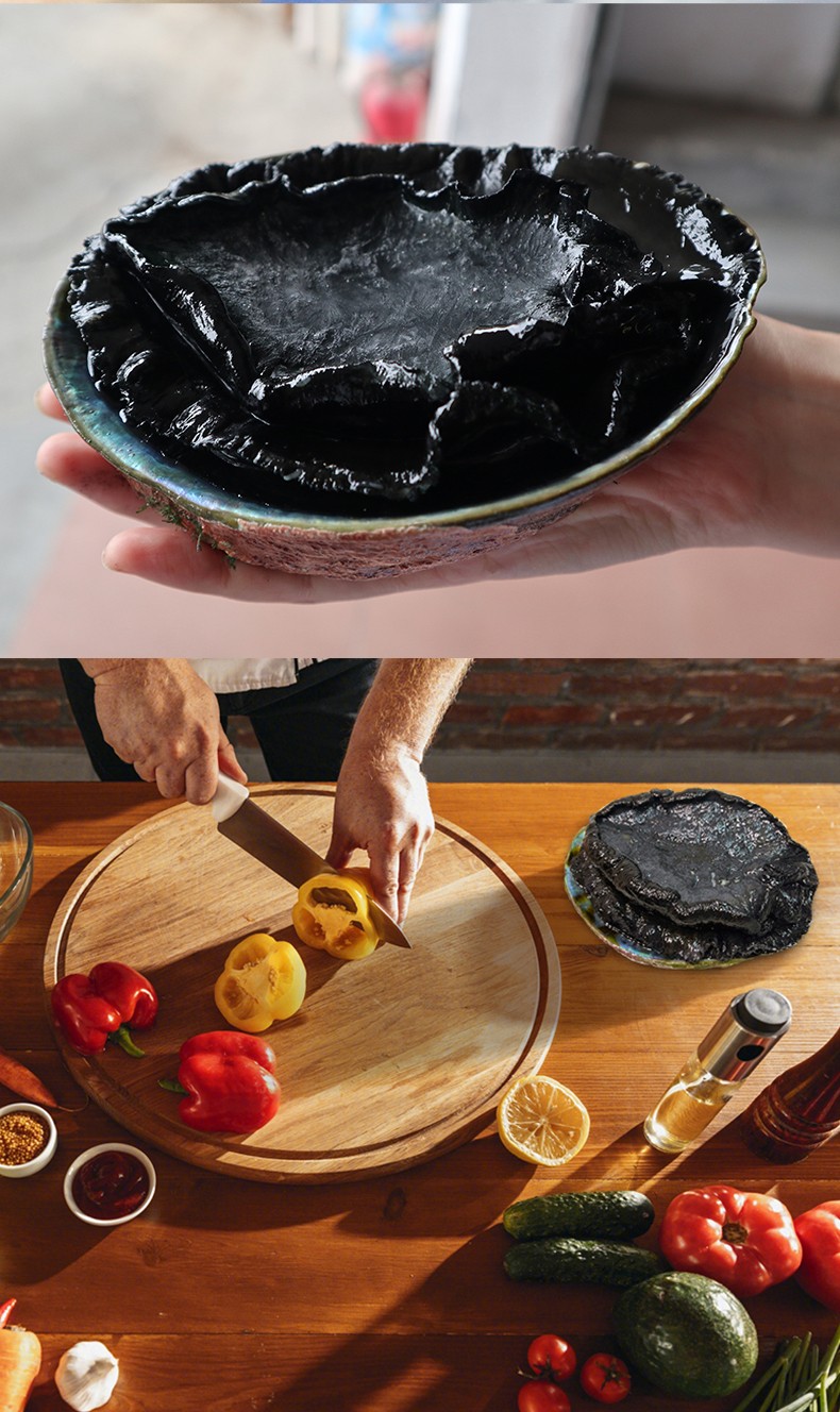 【顺丰】新西兰进口黑金鲍 海鲜水产鲜活冻刺身大鲍鱼小鲍鱼特大500g