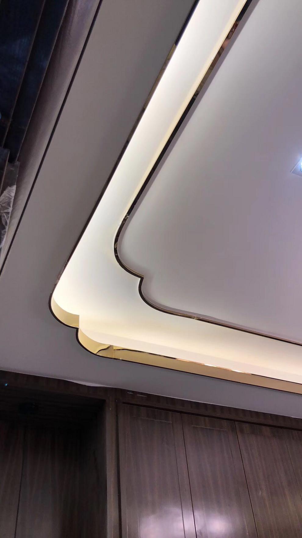 不锈钢收边条线条平板装饰线条玫瑰金背景墙吊顶包边条收边条金属